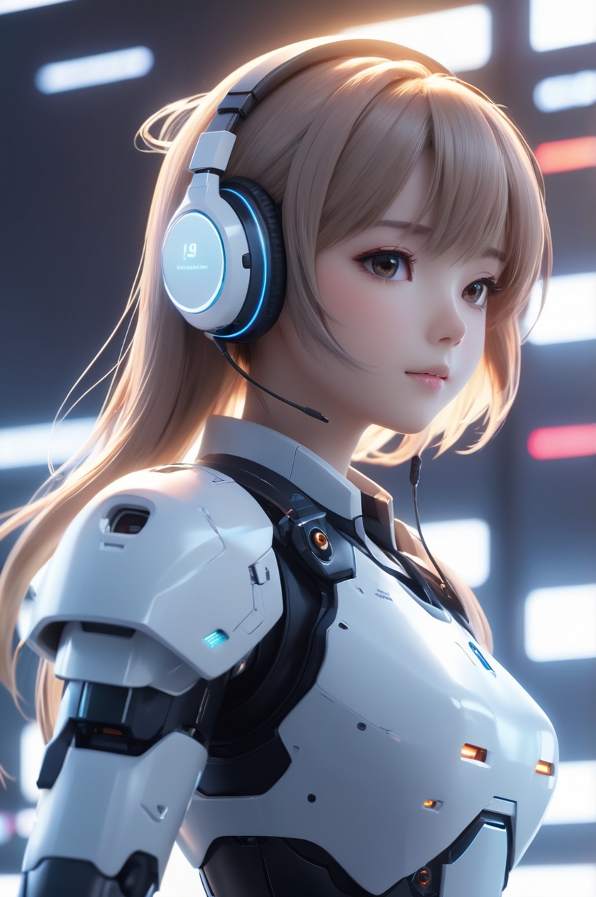 Futuristic AI Chatbot Assistant
